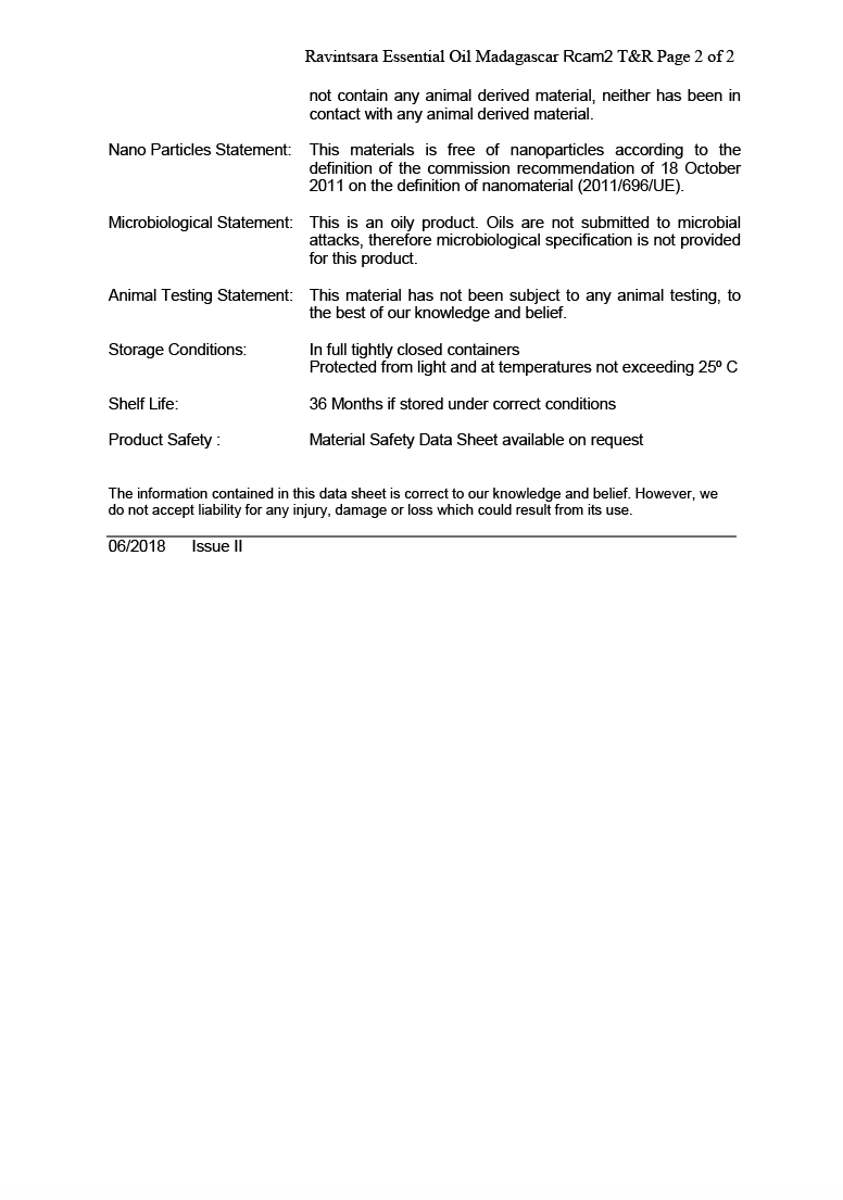 Ravintsara Essential Oil