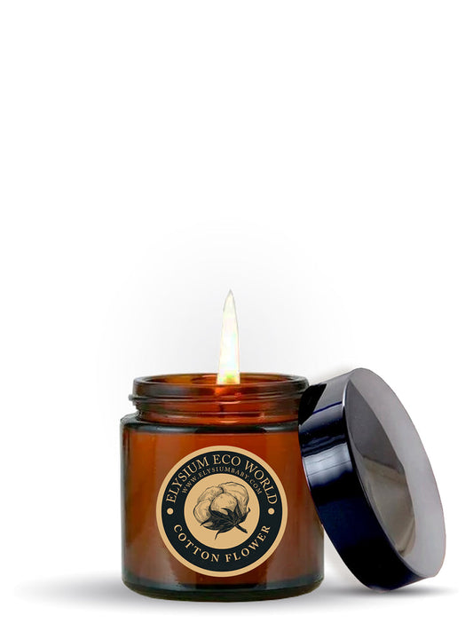 Vegetable Wax Candle with Cotton and Vanilla Scent - 100 gr