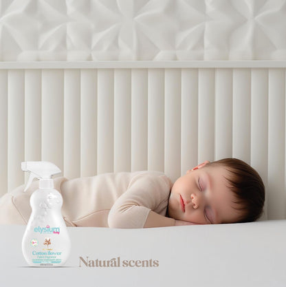 Baby Fabric Spray Freshener and Room Spray - Non Toxic Ingredients, Alcohol Free and Allergan Free Linen Spray for Bedding and Air Freshener – Long-Lasting Fragrance Refresher and Deodorizer Spray.